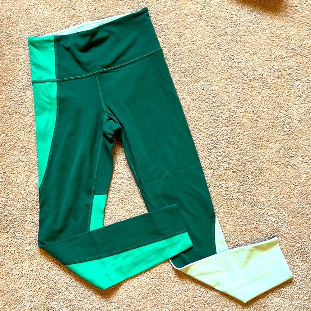 Athleta colorblock tights